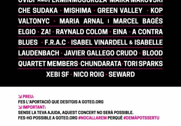 Imagen de cabecera de No Callarem. Concert per la Llibertat d'Expressió: Llibertat Valtonyc