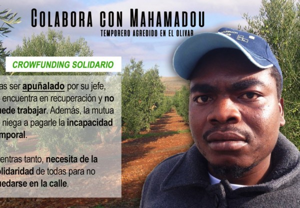 Imagen de cabecera de Caja solidaria de ayuda a Mahamadou