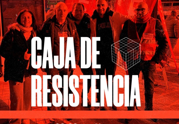 Imagen de cabecera de Caja de Resistencia de la plantilla de CC.OO. en Vitrasa
