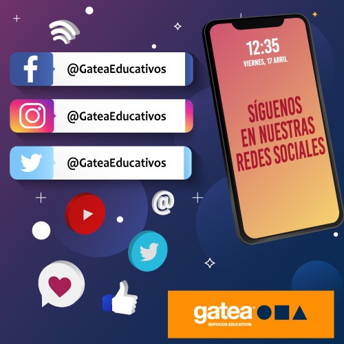 ¿Conoces las redes sociales de Gatea Servicios Educativos?
