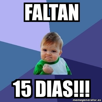 15 dias para concluir!!!!!!!!
