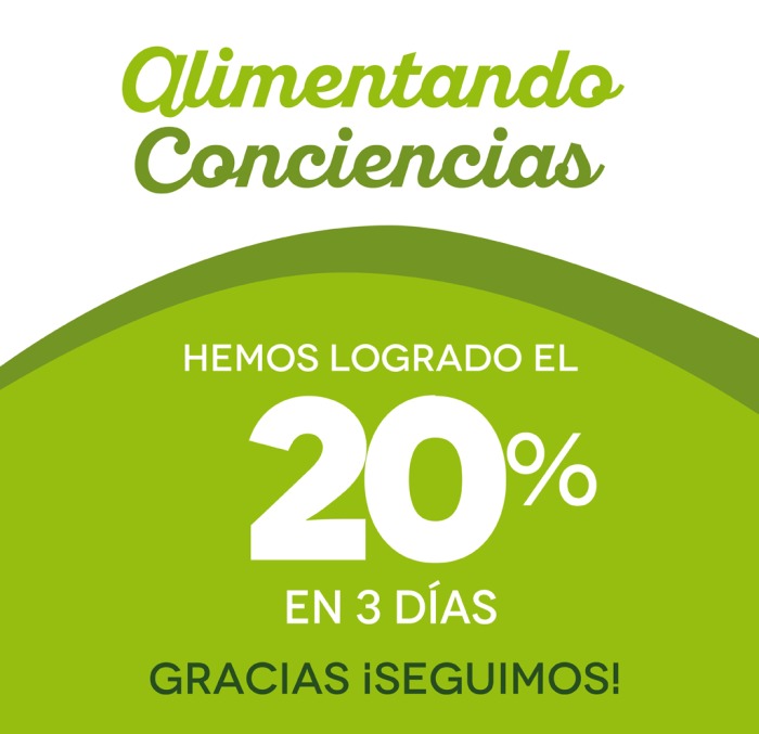 Al tercer día llegó el 20%