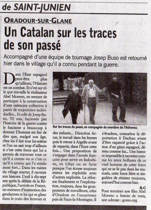 Article publicat al diari 