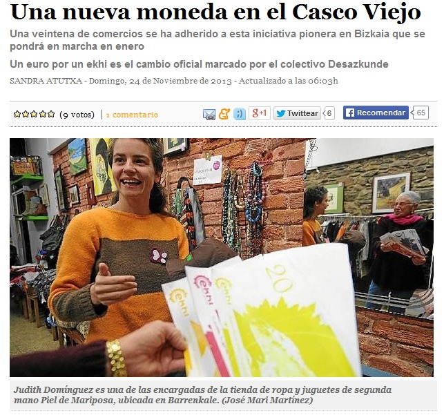 Ekhi zabaltzen. Difundiendo el proyecto