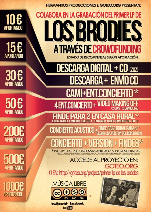 Flyer de la campaña crowdfunding