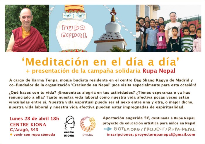 Meditación en el día a día + Presentación de Rupa Nepal