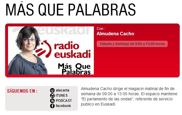 Entrevista en Radio Euskadi