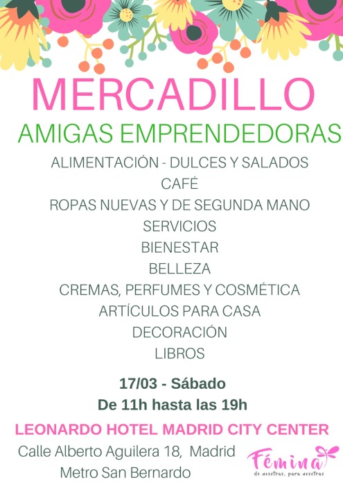 Mercadillo de amigas empreendedoras